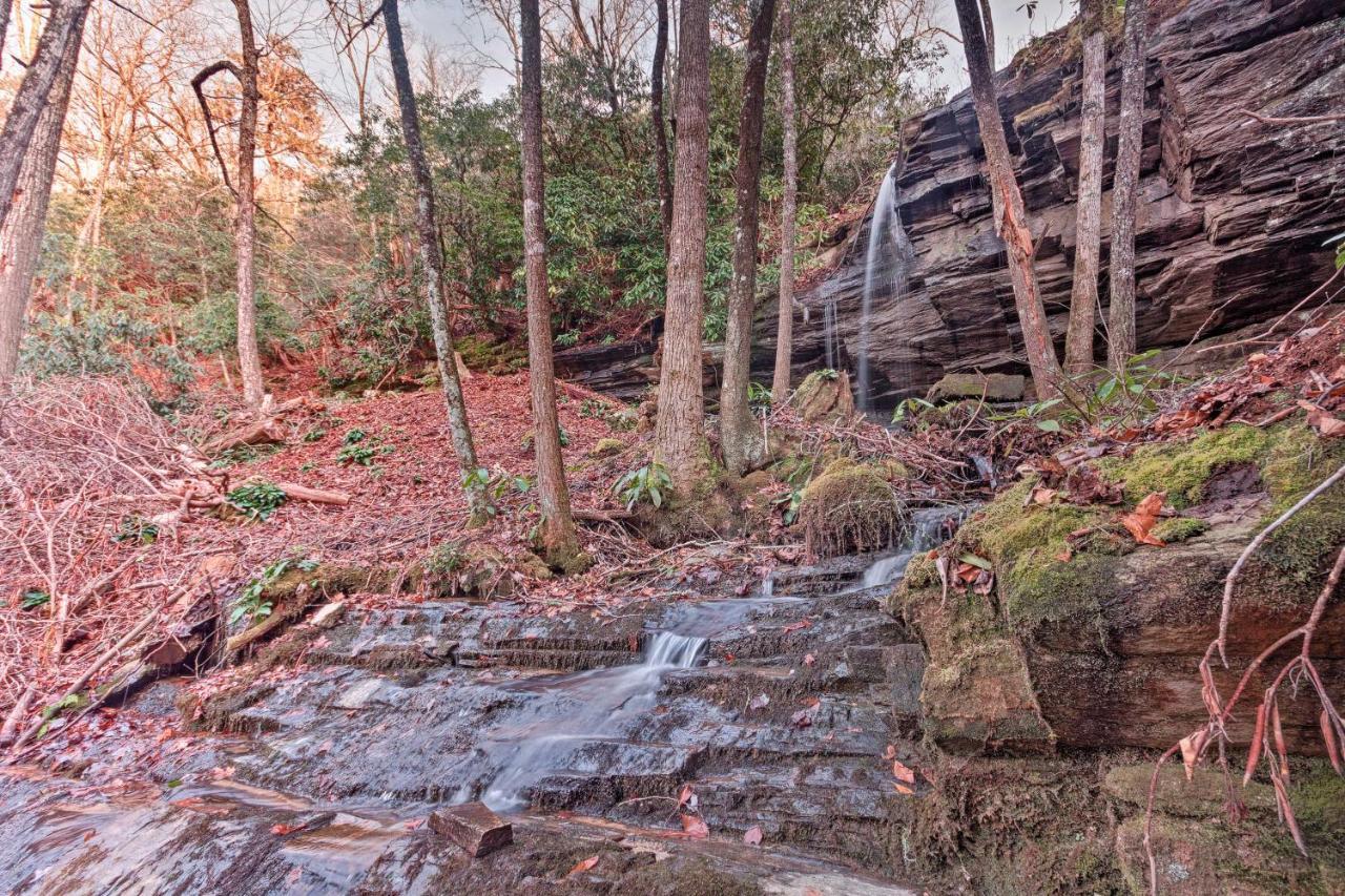 Hilltop Cabin On 5 Acres With Hot Tub And Waterfall! Bryson City Exterior photo